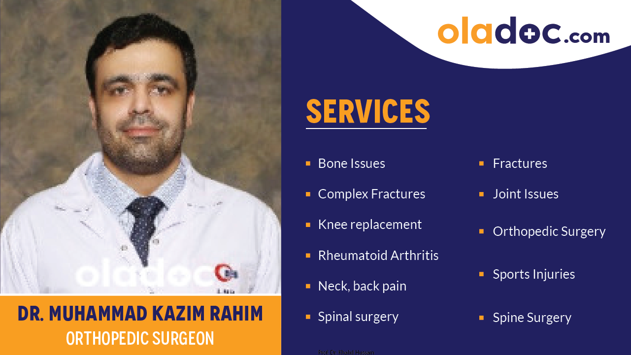 Services provided by Dr.Muhammad Kazim Rahim